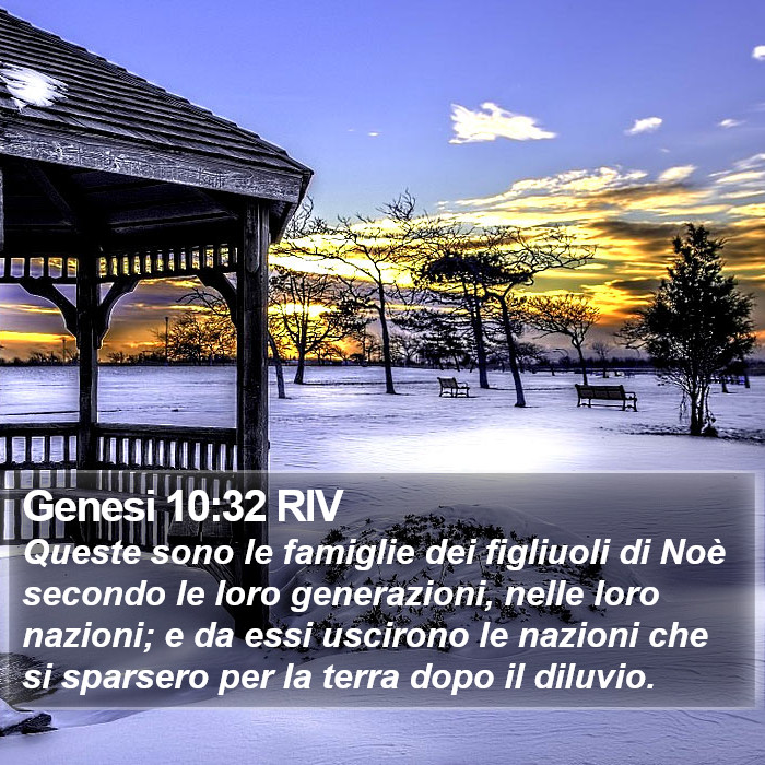 Genesi 10:32 RIV Bible Study