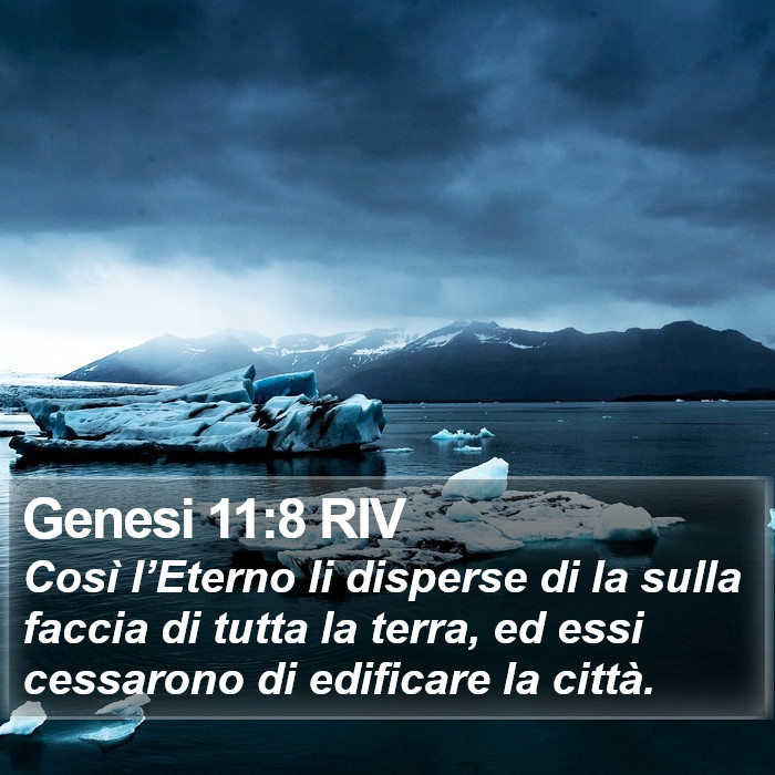 Genesi 11:8 RIV Bible Study