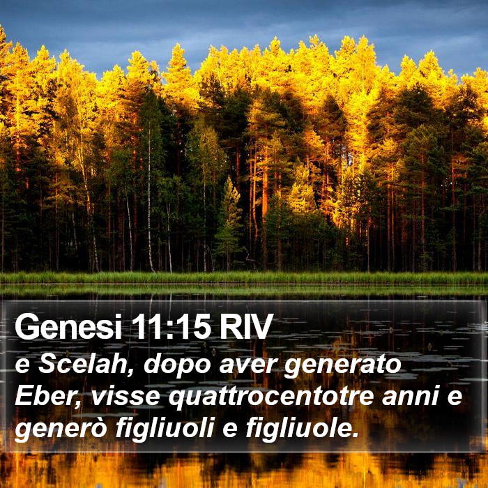 Genesi 11:15 RIV Bible Study