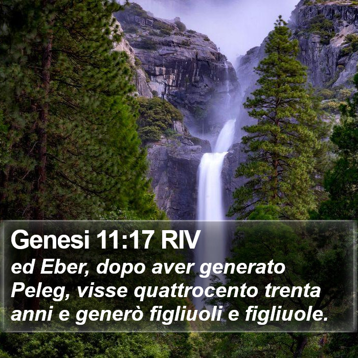 Genesi 11:17 RIV Bible Study