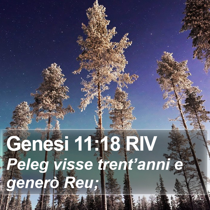 Genesi 11:18 RIV Bible Study