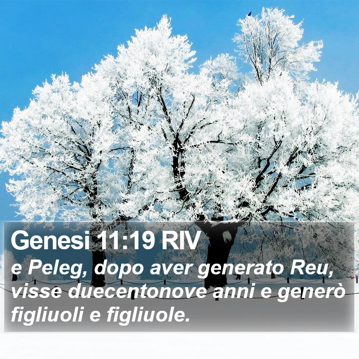 Genesi 11:19 RIV Bible Study