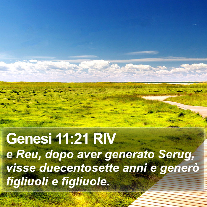 Genesi 11:21 RIV Bible Study