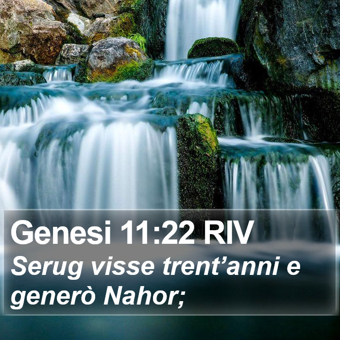 Genesi 11:22 RIV Bible Study