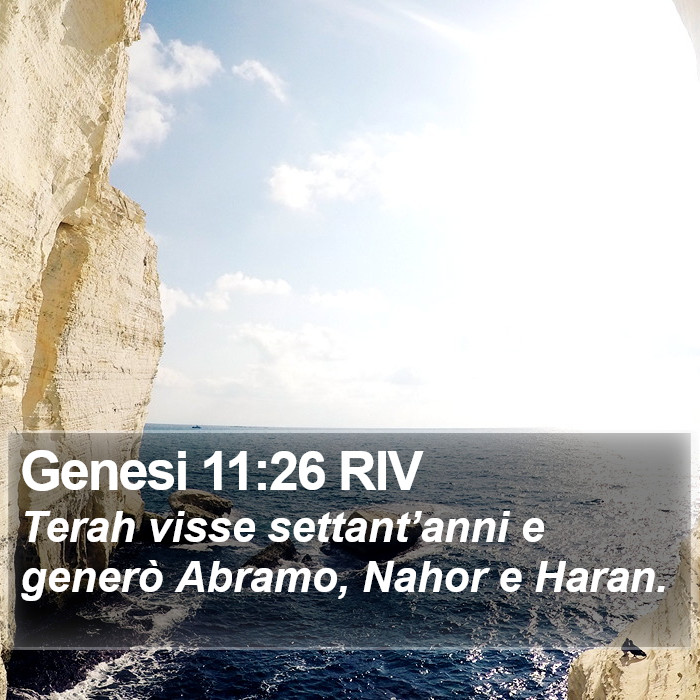 Genesi 11:26 RIV Bible Study