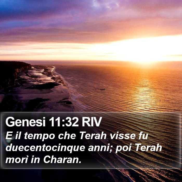 Genesi 11:32 RIV Bible Study