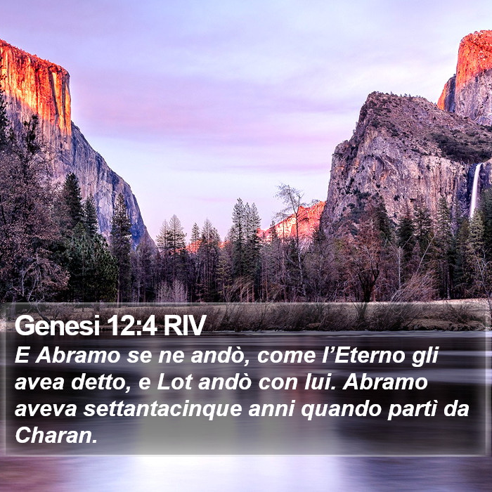 Genesi 12:4 RIV Bible Study