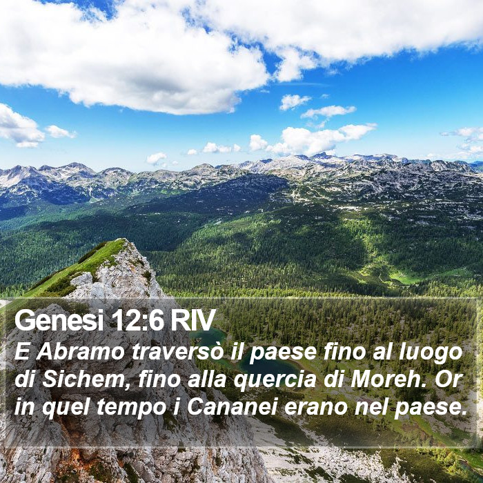 Genesi 12:6 RIV Bible Study