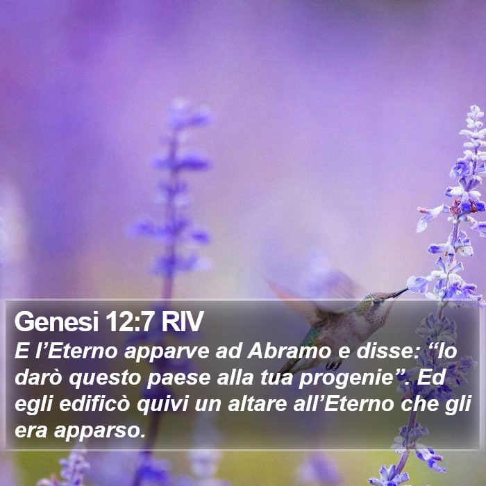 Genesi 12:7 RIV Bible Study