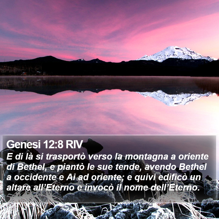 Genesi 12:8 RIV Bible Study