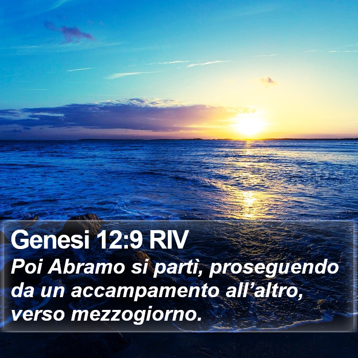 Genesi 12:9 RIV Bible Study