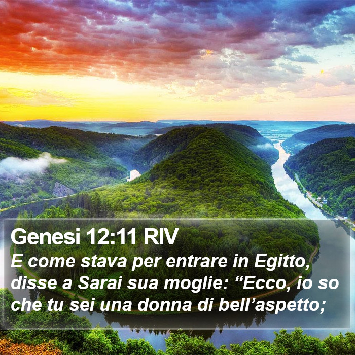 Genesi 12:11 RIV Bible Study