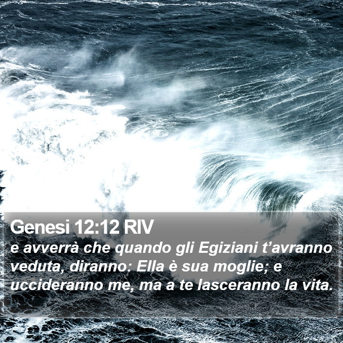 Genesi 12:12 RIV Bible Study