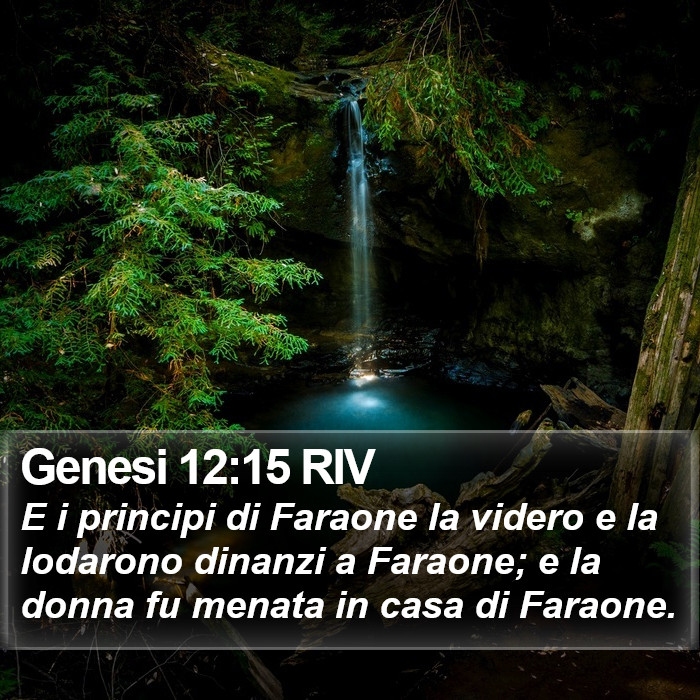 Genesi 12:15 RIV Bible Study