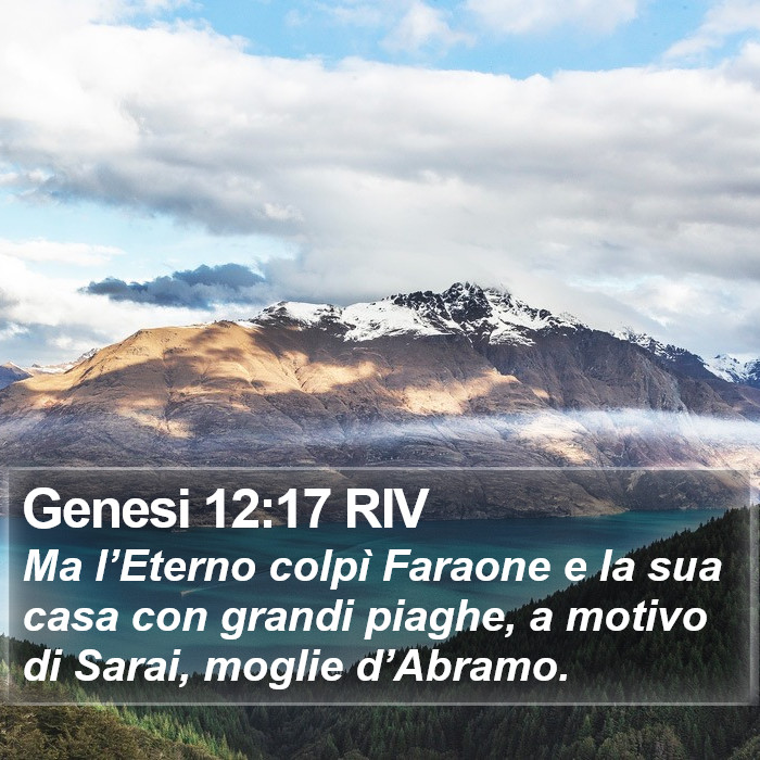 Genesi 12:17 RIV Bible Study