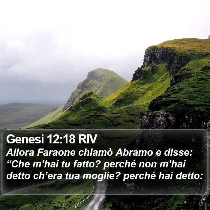 Genesi 12:18 RIV Bible Study