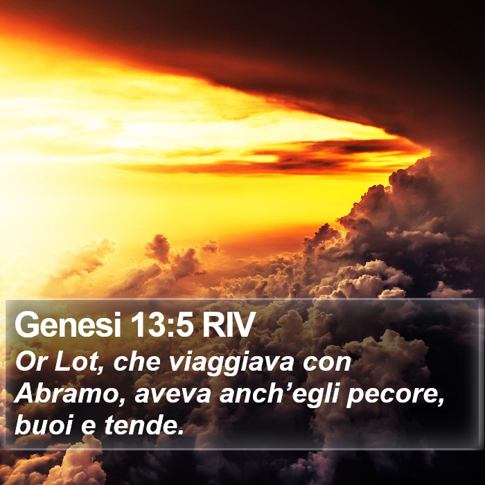 Genesi 13:5 RIV Bible Study