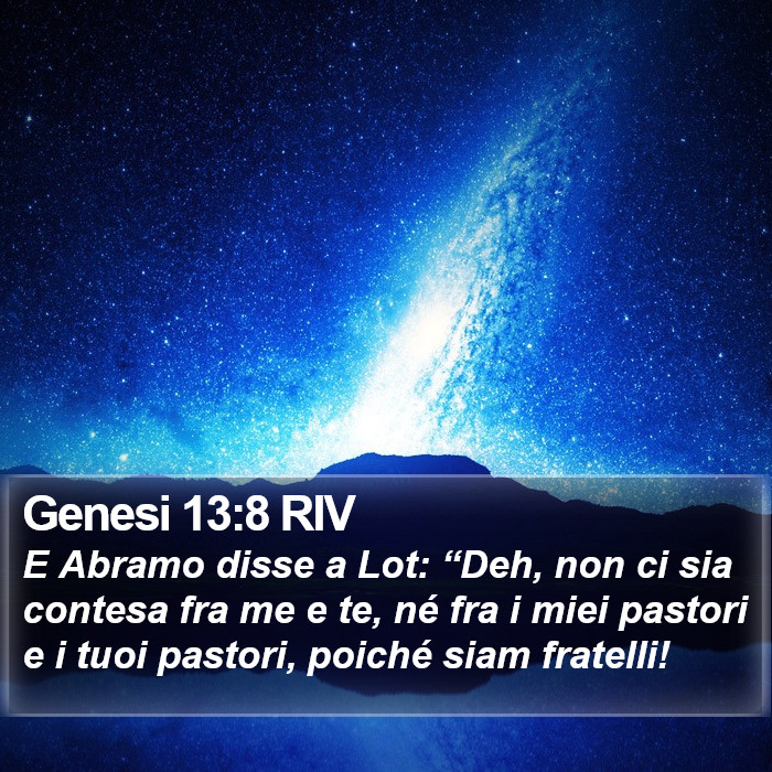 Genesi 13:8 RIV Bible Study