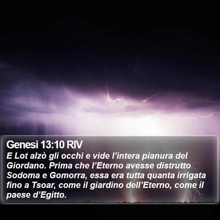 Genesi 13:10 RIV Bible Study