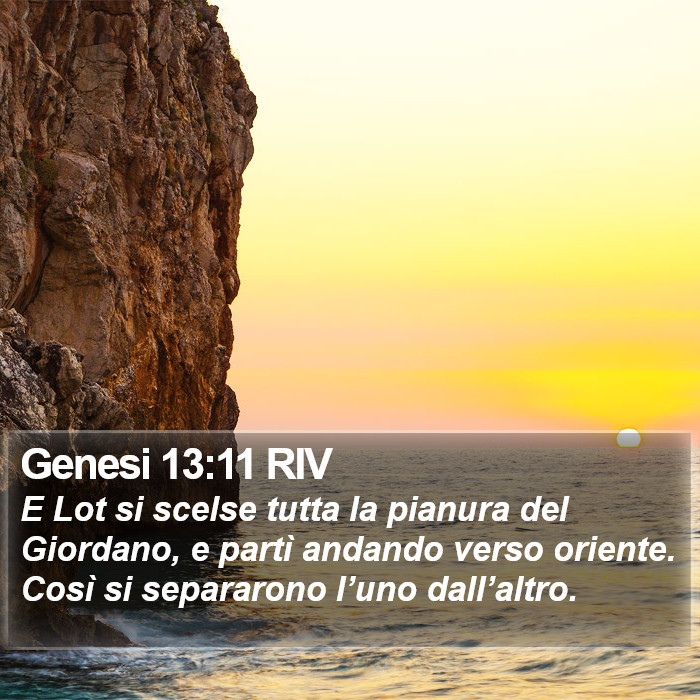 Genesi 13:11 RIV Bible Study