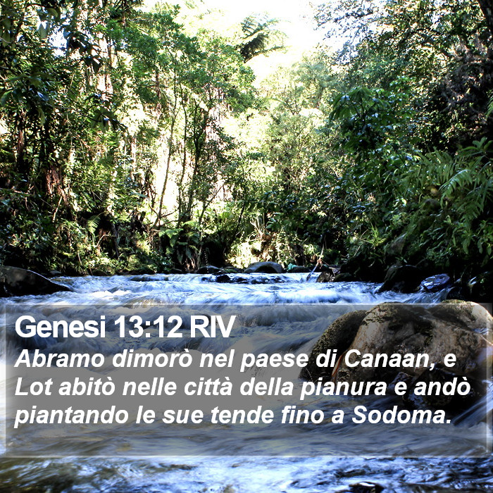 Genesi 13:12 RIV Bible Study