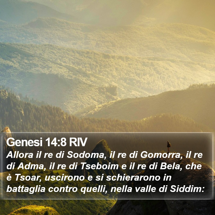 Genesi 14:8 RIV Bible Study