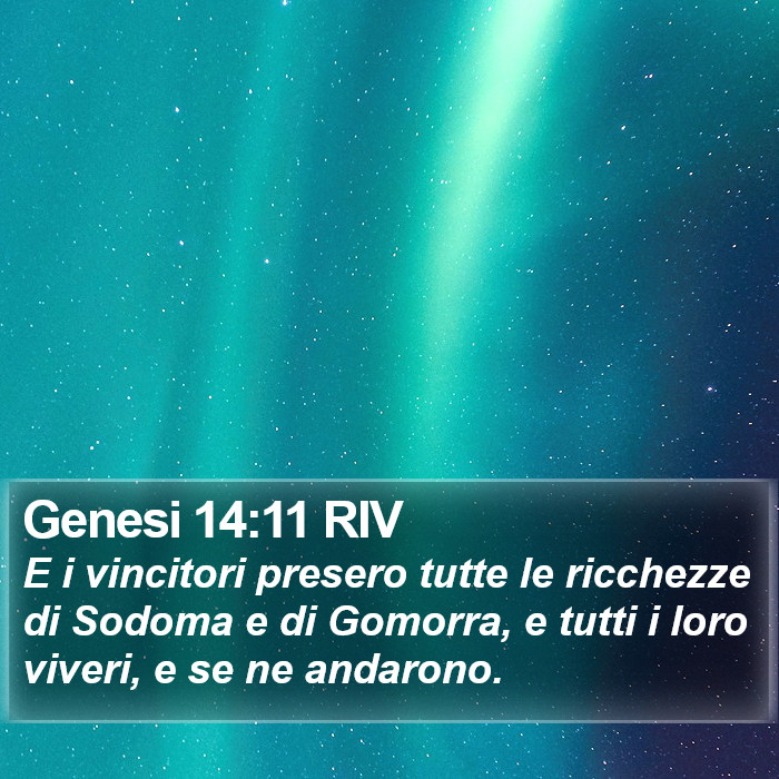 Genesi 14:11 RIV Bible Study