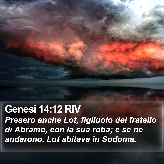 Genesi 14:12 RIV Bible Study
