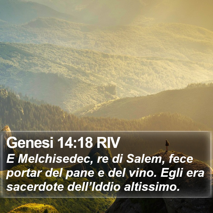 Genesi 14:18 RIV Bible Study