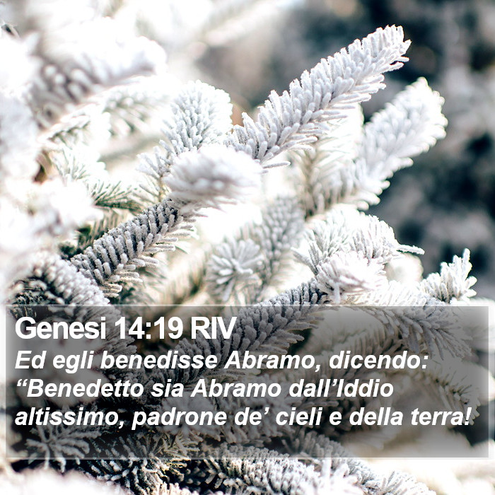 Genesi 14:19 RIV Bible Study