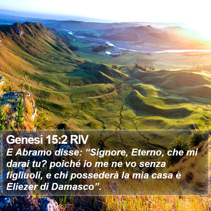 Genesi 15:2 RIV Bible Study