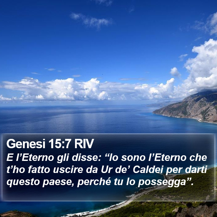 Genesi 15:7 RIV Bible Study
