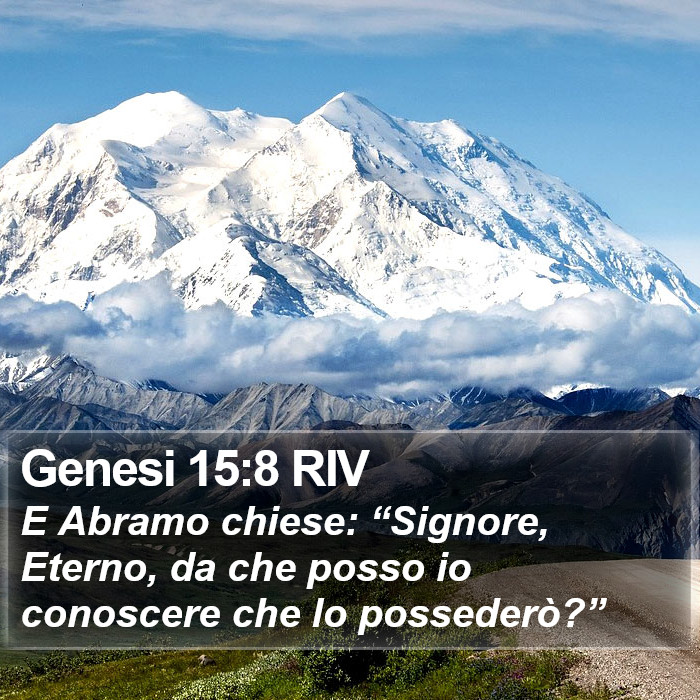 Genesi 15:8 RIV Bible Study