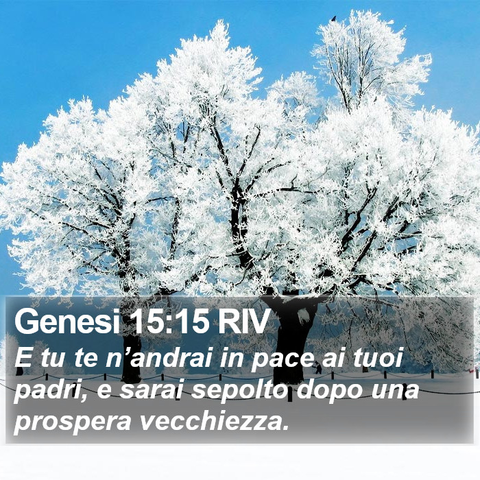Genesi 15:15 RIV Bible Study