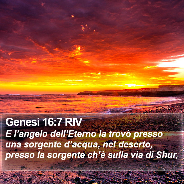 Genesi 16:7 RIV Bible Study