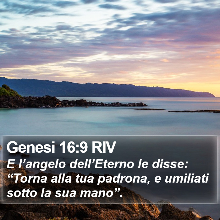 Genesi 16:9 RIV Bible Study