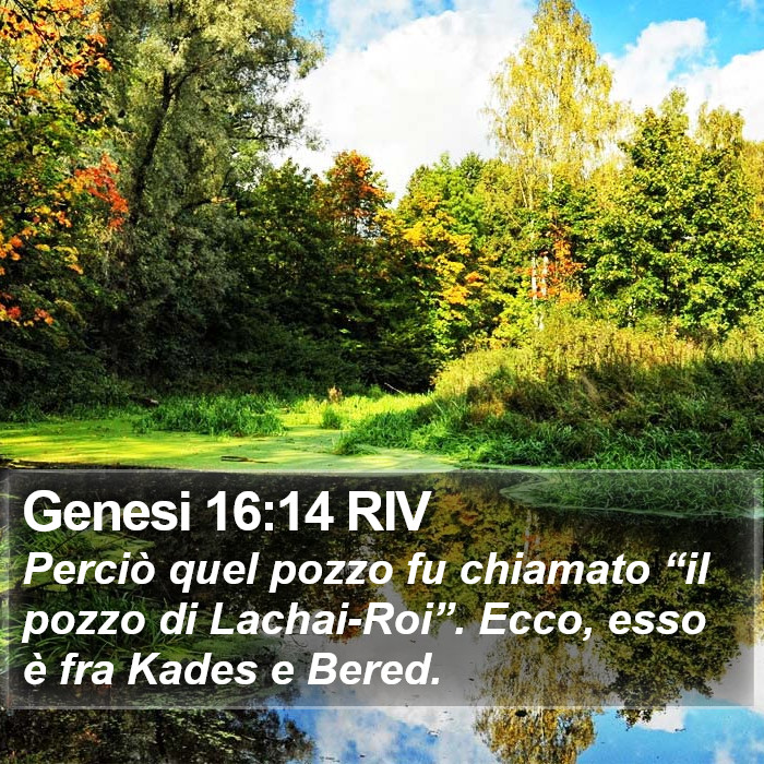 Genesi 16:14 RIV Bible Study