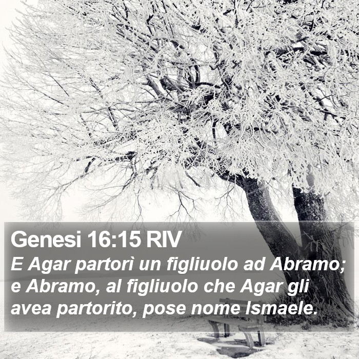 Genesi 16:15 RIV Bible Study
