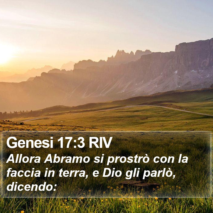 Genesi 17:3 RIV Bible Study