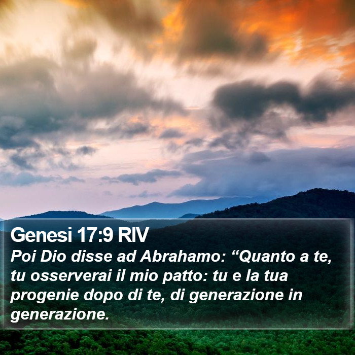 Genesi 17:9 RIV Bible Study
