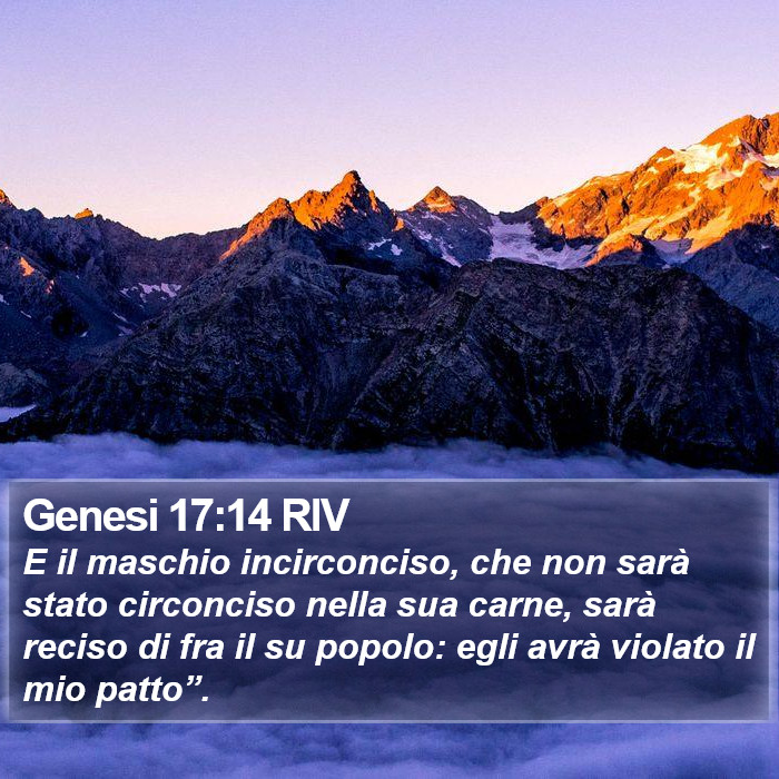 Genesi 17:14 RIV Bible Study