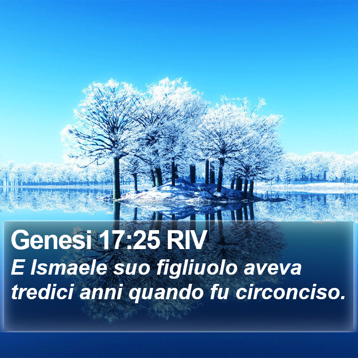 Genesi 17:25 RIV Bible Study