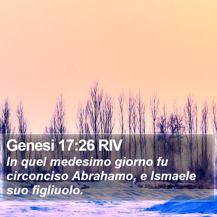 Genesi 17:26 RIV Bible Study