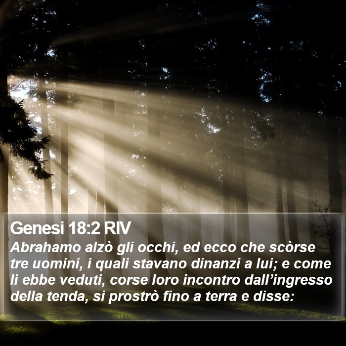 Genesi 18:2 RIV Bible Study
