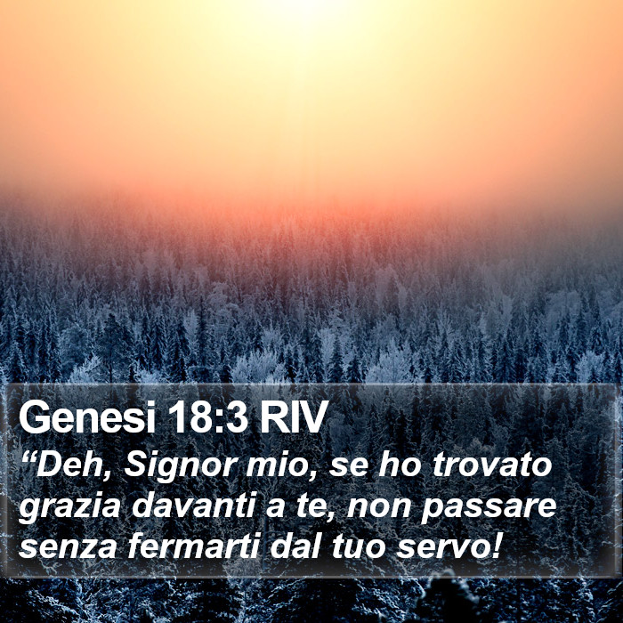 Genesi 18:3 RIV Bible Study