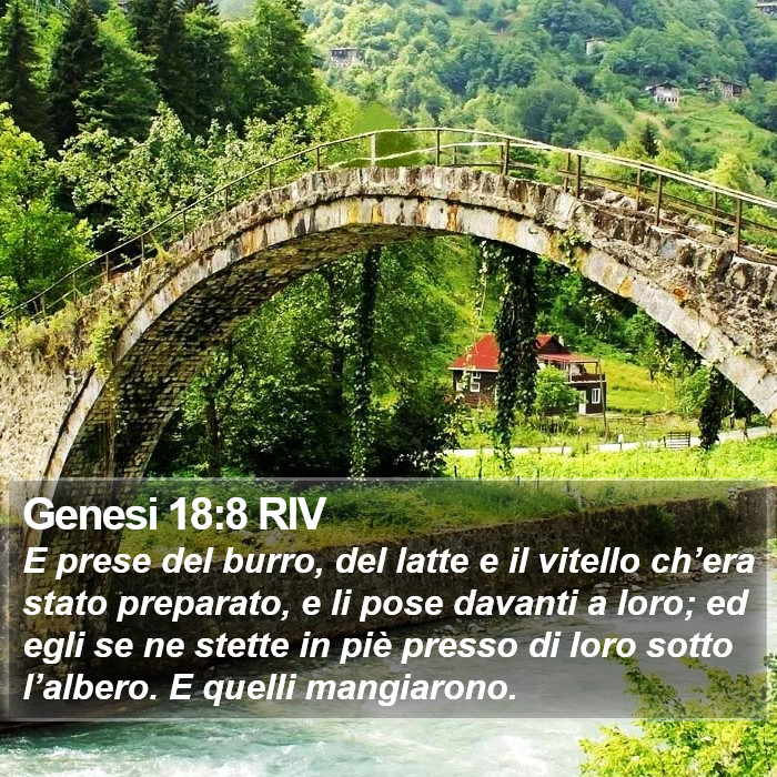 Genesi 18:8 RIV Bible Study