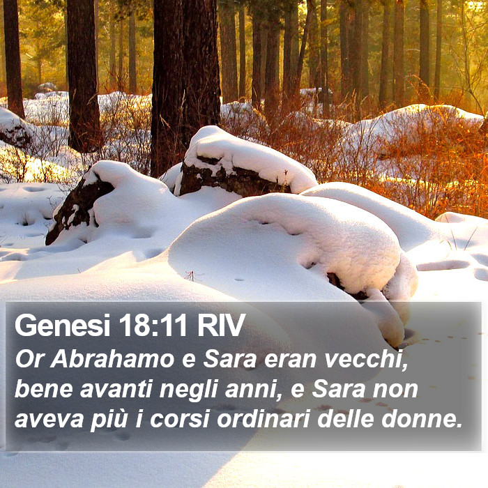 Genesi 18:11 RIV Bible Study