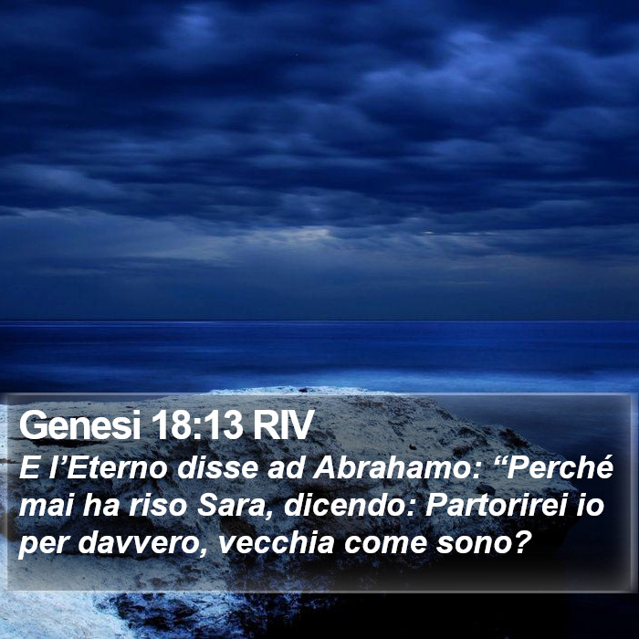 Genesi 18:13 RIV Bible Study