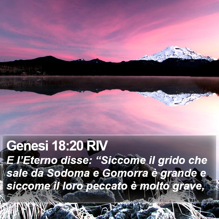 Genesi 18:20 RIV Bible Study