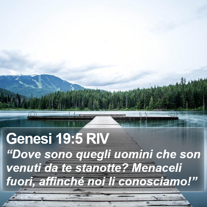Genesi 19:5 RIV Bible Study